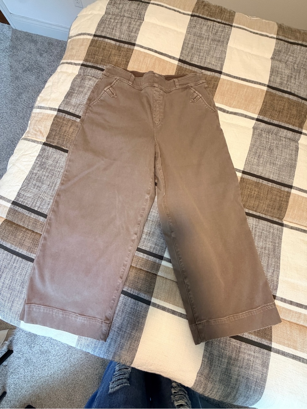 SPANX Stretch Twill Cropped Pants - Picture 4 of 11